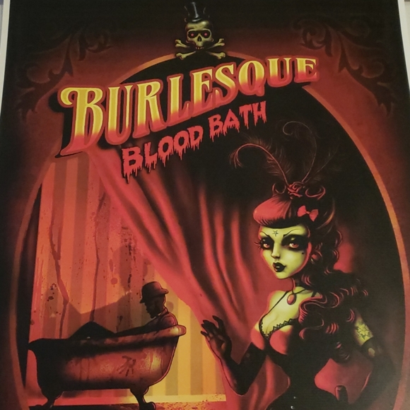 Too Fast Burlesque Blood Bath The Alienist 11"x17" Lithograph Tattoo Art Print - Picture 8 of 8